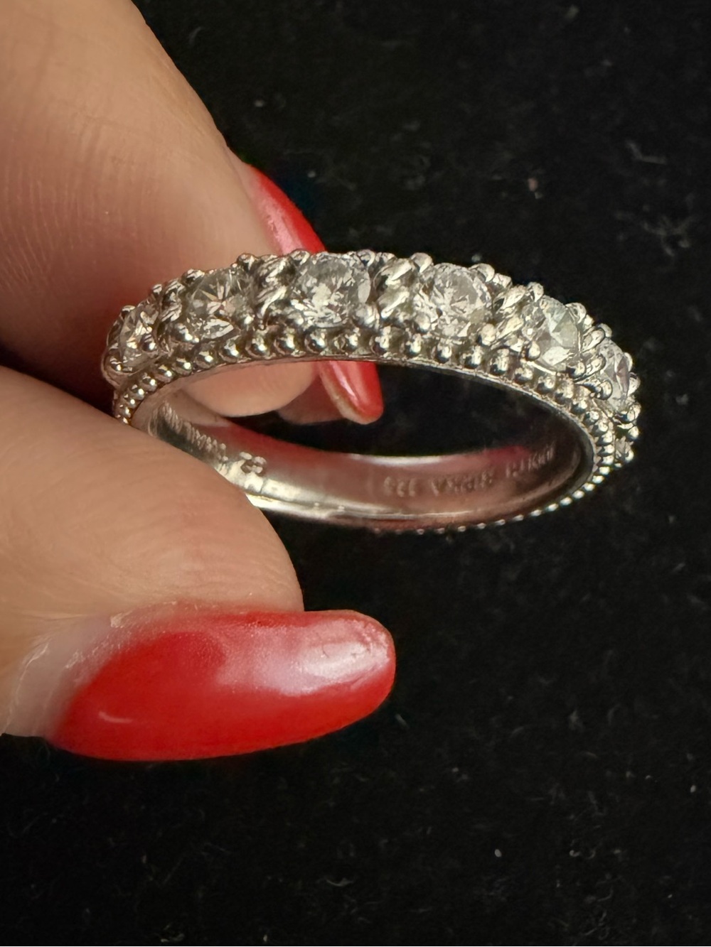 Judith Ripka Sterling silver band ring